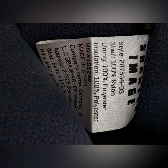 NIB Sharper Image Black Heated Slipper 2PowerPack Size L Men 8-9.5, Women 8.5-10 - Picture 5 of 6